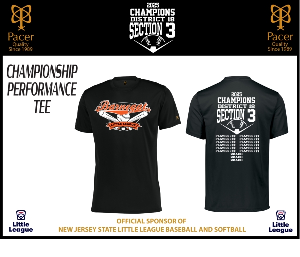 BLL OFFICIAL D18/SEC3 CHAMPIONSHIP PERFORMANCE TEE by PACER