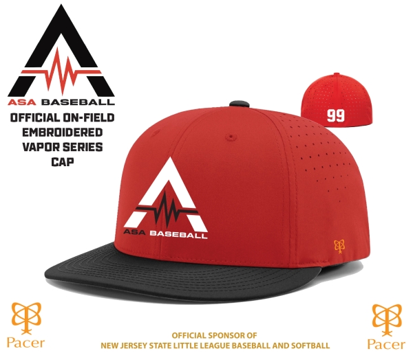 ASA OFFICIAL ON-FIELD FITTED VAPOR SERIES CAP by Pacer
