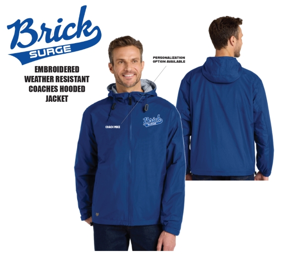 SURGE EMBROIDERED INSULATED COACHES HOODED JACKET by PACER