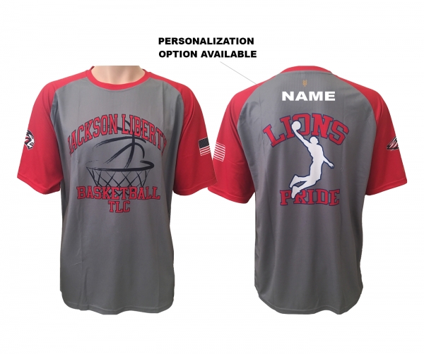 JLHS BASKETBALL OFFICIAL  SUBLIMATED PERFORMANCE TRAINING TEE by PACER