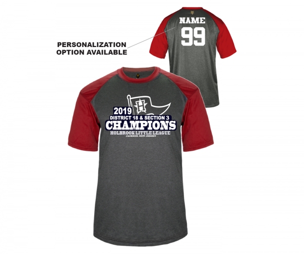 2019 HBLL DUAL CHAMPIONSHIP PENNANT TWO-TONE PERFORMANCE TEE by PACER