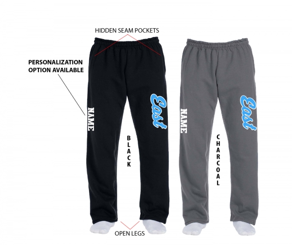 EAST THROWBACK FLEECE SWEATPANTS w POCKETS by PACER