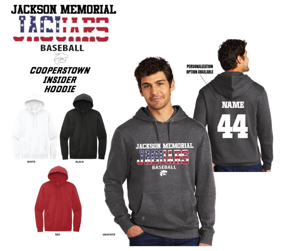 JMHS BASEBALL AMERICANA COLLECTION PULL-OVER FLEECE HOODIE by PACER