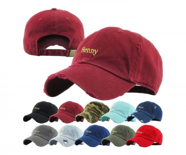 HENNY VINTAGE DISTRESSED DAD HAT by Pacer
