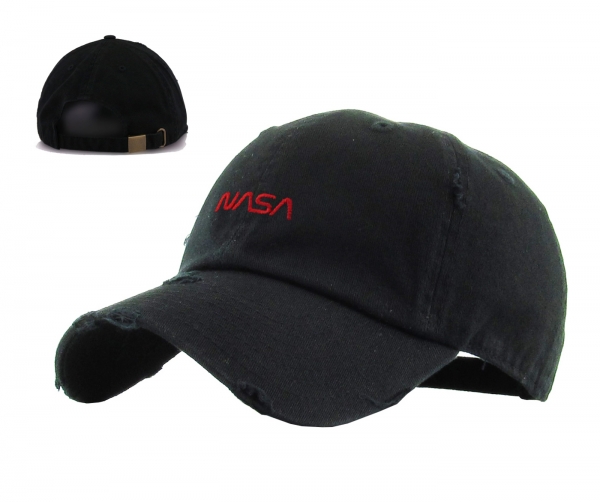 NASA WORM DISTRESSED DAD HAT by Pacer