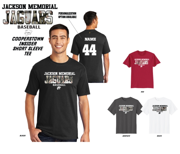 JMHS BASEBALL COOPERSTOWN INSIDER TEE SHIRT COLLECTION by PACER
