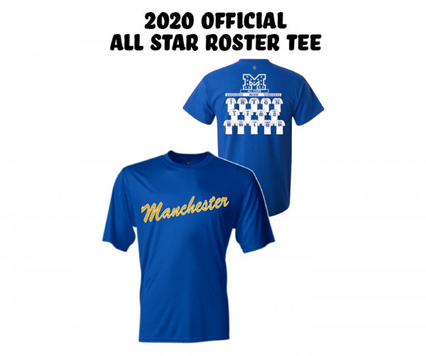 MLL OFFICIAL 2020 ON-FIELD ALL-STAR PERFORMANCE ROSTER TEE  by PACER