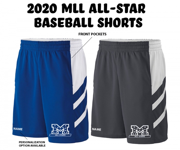 MLL ALL-STARS PERFORMANCE TRAINING SHORTS w POCKETS by PACER