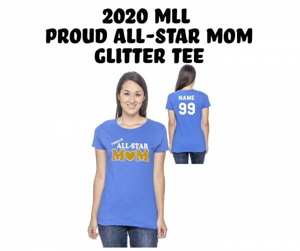 MLL PROUD ALL-STAR MOM GLITTER PLAYERS TEE by PACER