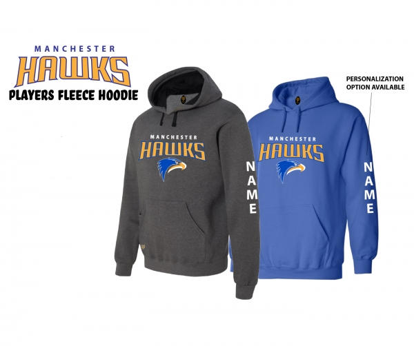 2021 MANCHESTER HAWKS PLAYERS FLEECE HOODIE by PACER
