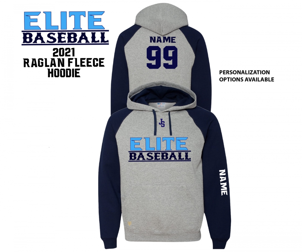 2021 jersey shore elite players raglan fleece pull over hoodie by pacer