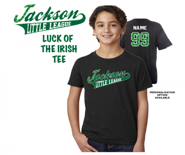 JACKSON LITTLE LEAGUE LUCK OF THE IRISH TEE by PACER