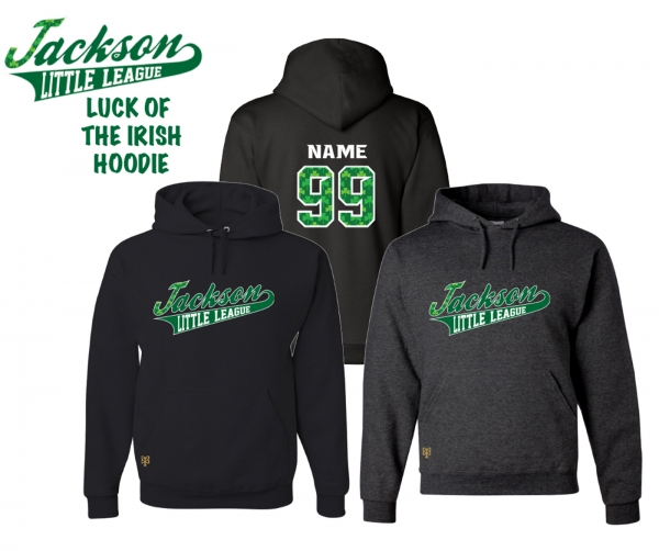 JACKSON LITTLE LEAGUE LUCK OF THE IRISH HOODIE by PACER