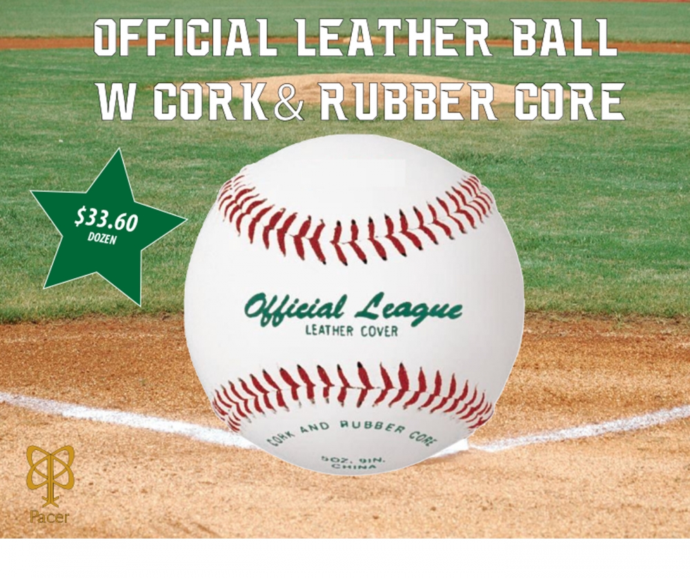 genuine leather baseballs by pacer