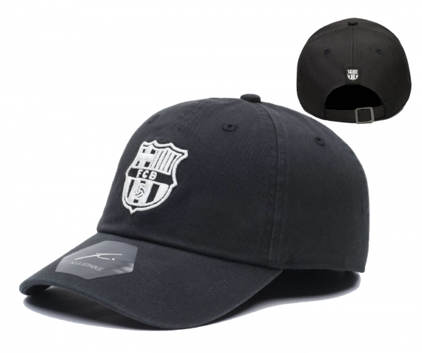 FC Barcelona Black White Performance Dad Hat by Fi Collection