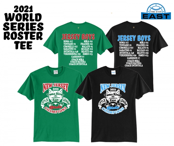 2021 TRELL WORLD SERIES STATE CHAMPIONS COTTON ROSTER TEE COLLECTION by PACER