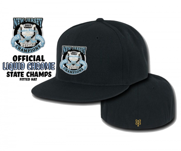 TRELL STATE CHAMPS LIQUID CHROME TRUE FITTED HATS by PACER