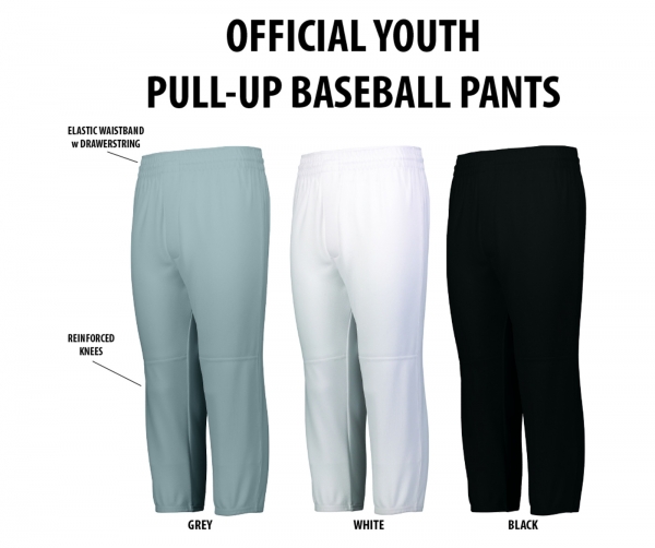 OFFICIAL ON-FIELD YOUTH PULL-UP PANTS by PACER