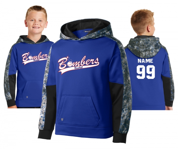 TR BOMBERS GRANITE PERFORMANCE FLEECE HOODIE by PACER