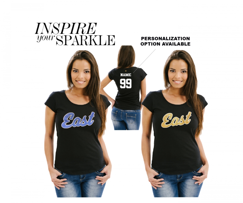 TRELL OFFICIAL GLITTER SCOOP NECK TEE by PACER