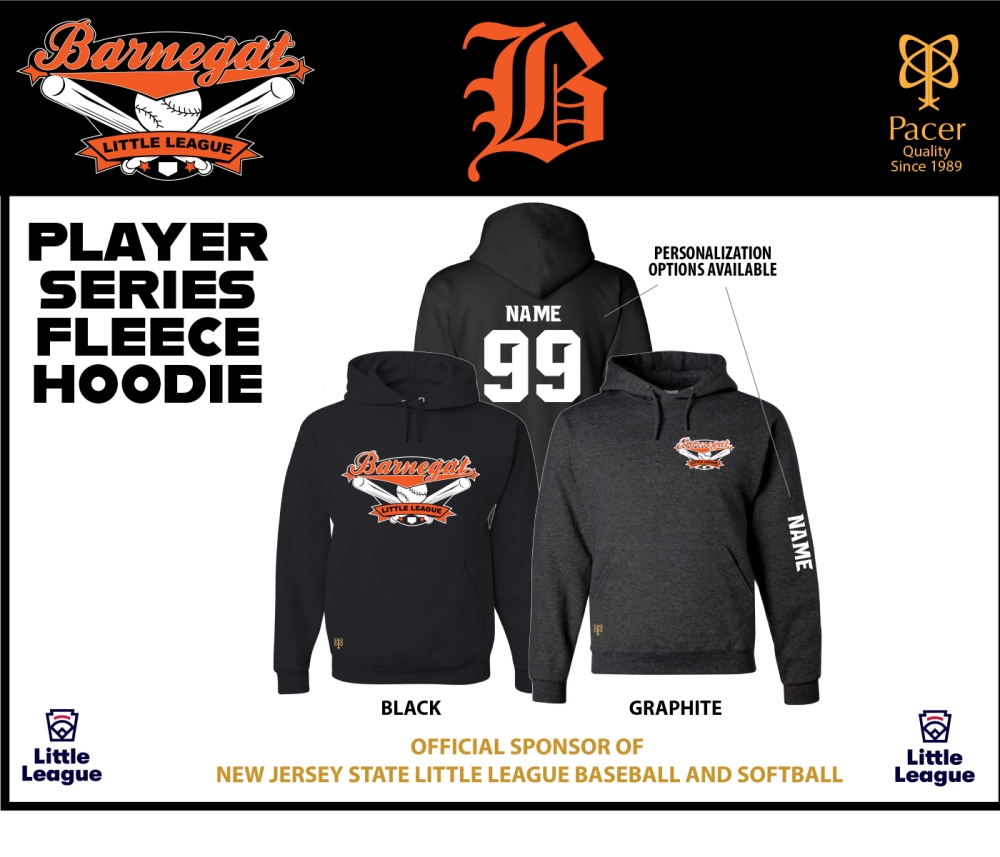 BARNEGAT LITTLE LEAGUE PLAYER FLEECE HOODIE by PACER
