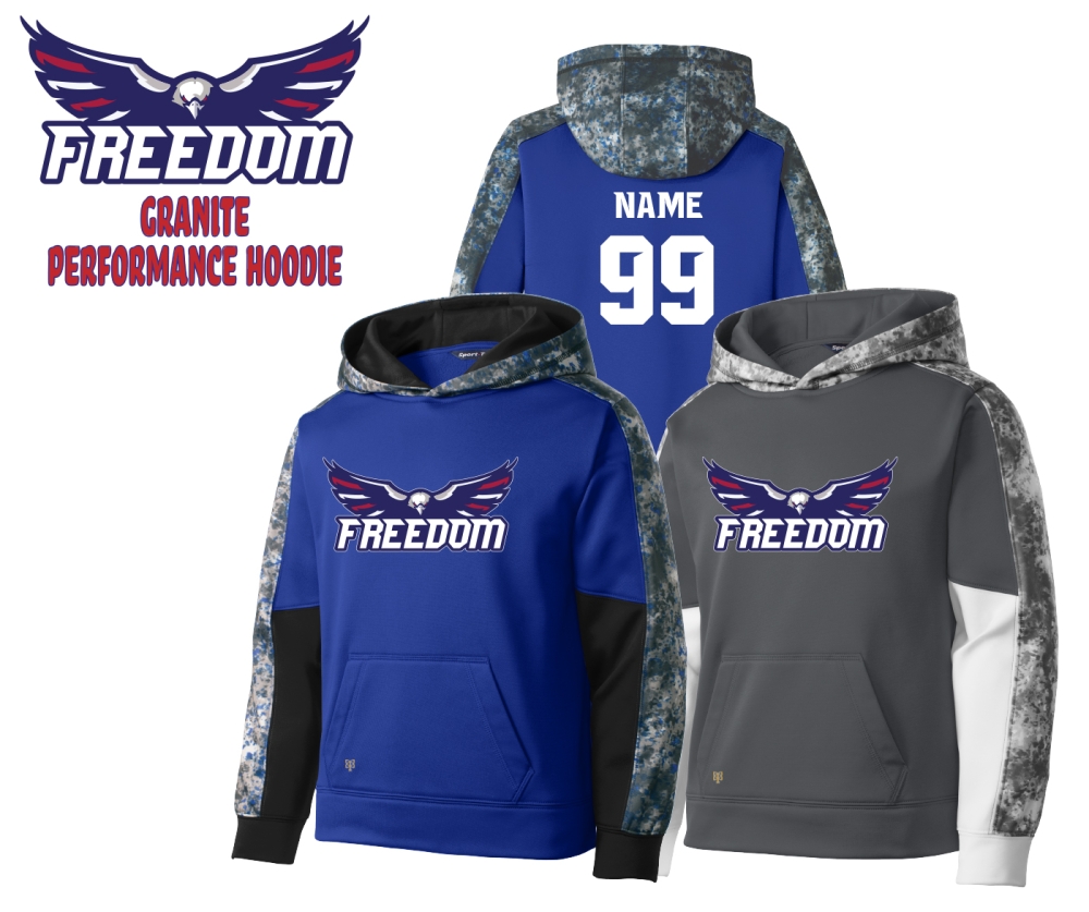 FREEDOM GRANITE PERFORMANCE FLEECE HOODIE by PACER