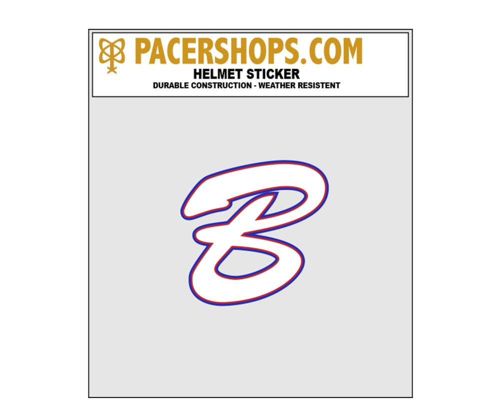 NHLL BACKYARD BOMBERS ON-FIELD HELMET STICKER by PACER