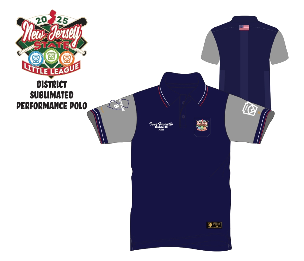 OFFICIAL DISTRICT SUBLIMATED PERFORMANCE POLO by PACER