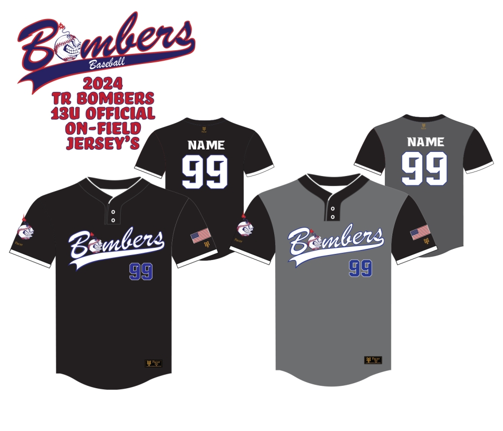 13U BOMBERS OFFICIAL 2024 ON-FIELD VAPOR SERIES REPLICA JERSEY by PACER
