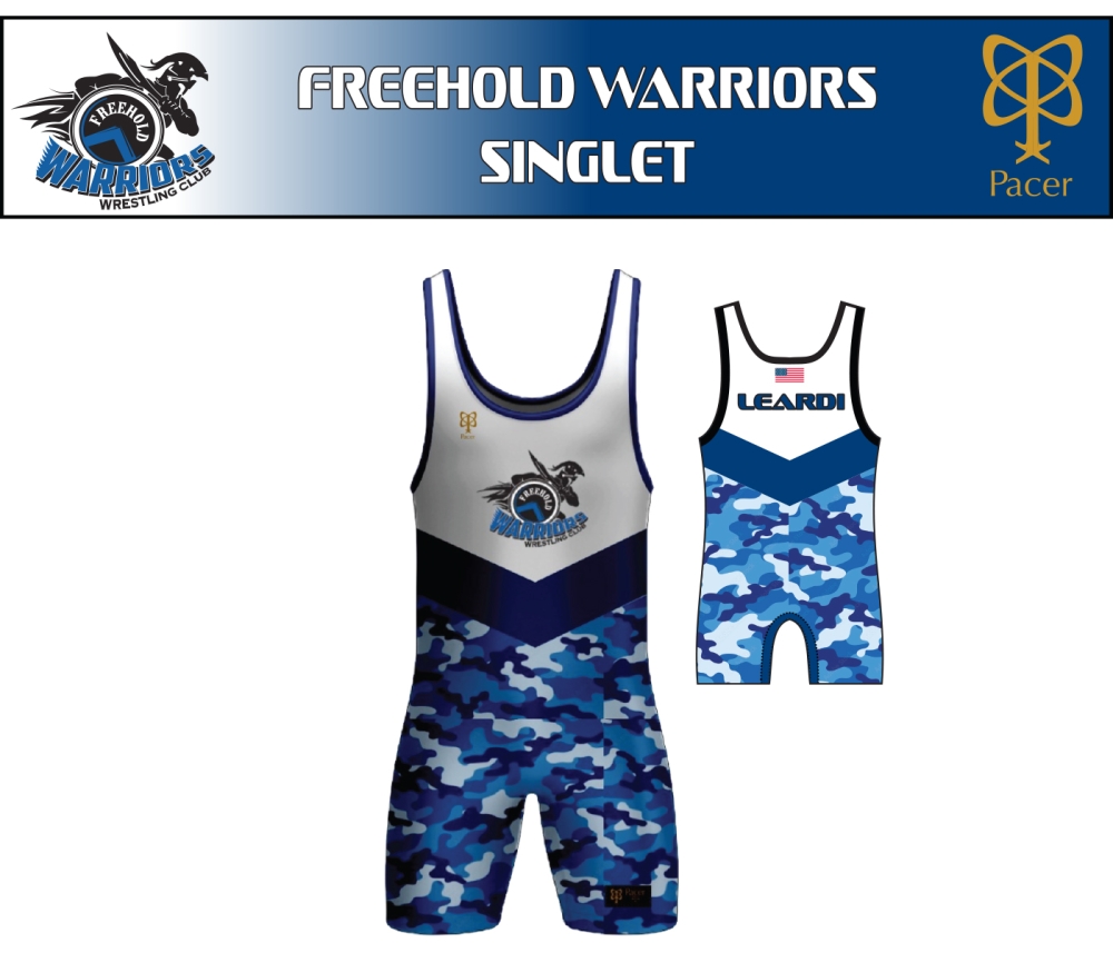WARRIORS OFFICIAL 100% SUBLIMATED PERFORMANCE SINGLET by PACER