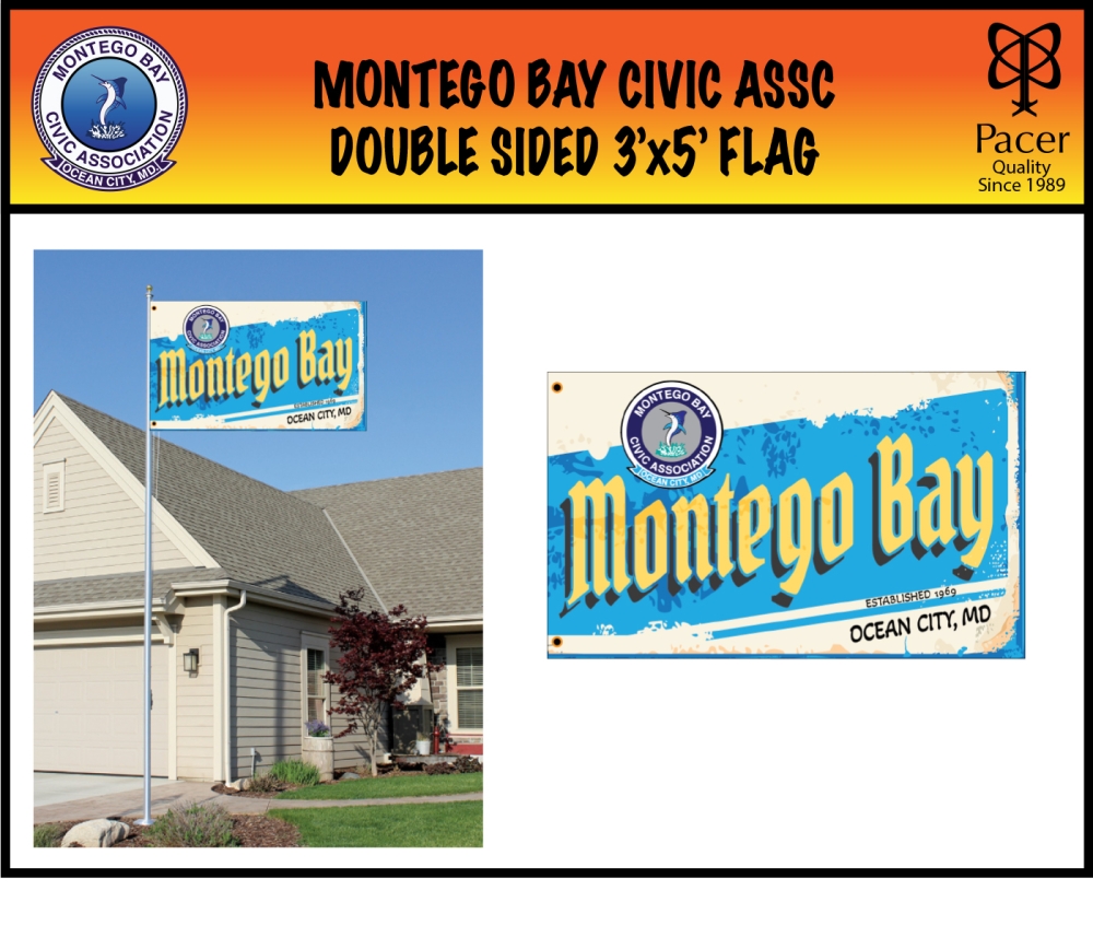 MONTEGO BAY DOUBLE SIDED 3'x5' FLAG by PACER