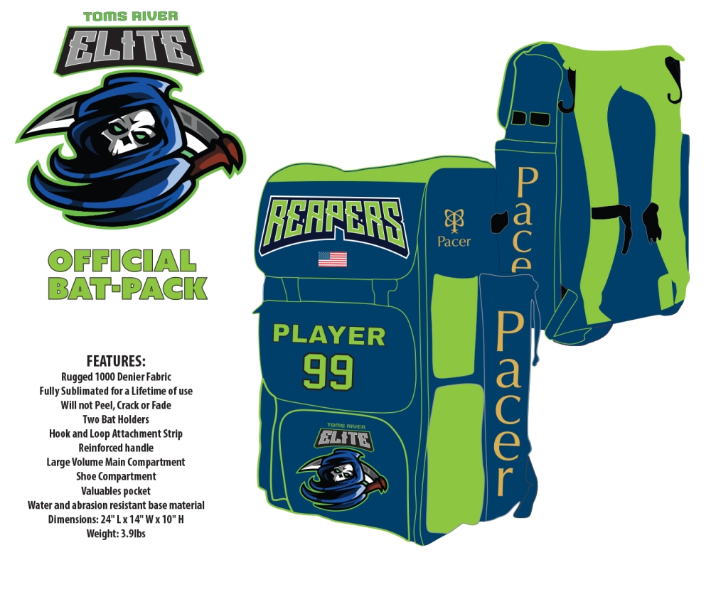 REAPERS FULLY SUBLIMATED JUMBO CUSTOM BAT-PACK by Pacer