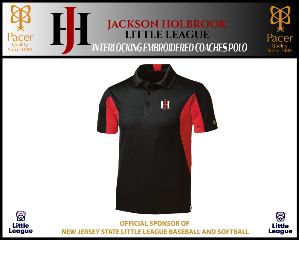 JHLL INTERLOCKING EMBROIDERED COACHES POLO SHIRT by PACER