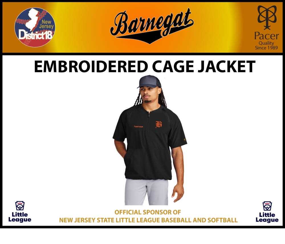 BLL QTR ZIP EMBROIDERED CAGE JACKET  by PACER