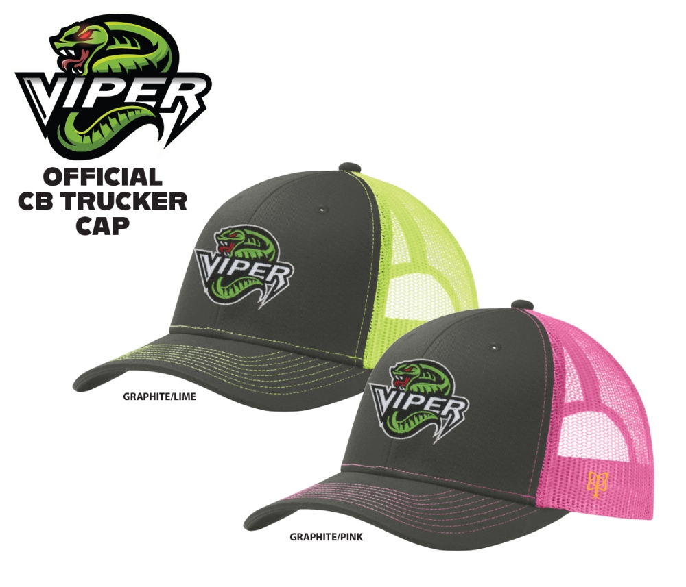 VIPERS EMBROIDERED CB TRUCKER CAP by PACER