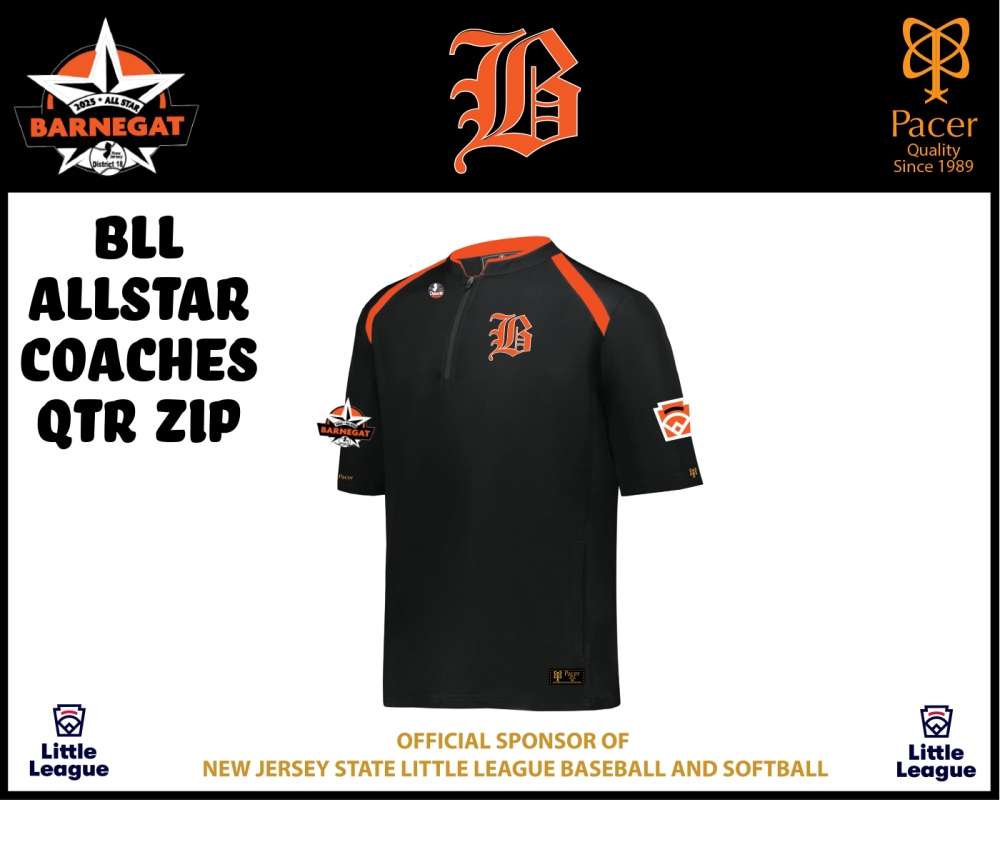 BLL OFFICIAL ALL-STAR COACHES QTR ZIP PERFORMANCE CAGE PULL OVER  by PACER