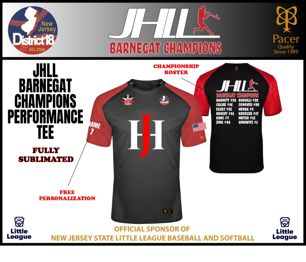JHLL OFFICIAL BARNEGAT CHAMPIONSHIP C-BLOCK ROSTER TEE by PACER