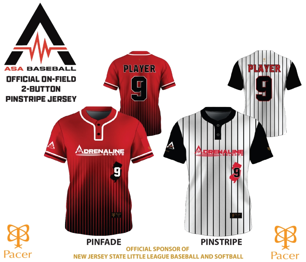 ASA ON-FIELD 2-BUTTON PERFORMANCE JERSEYS by Pacer