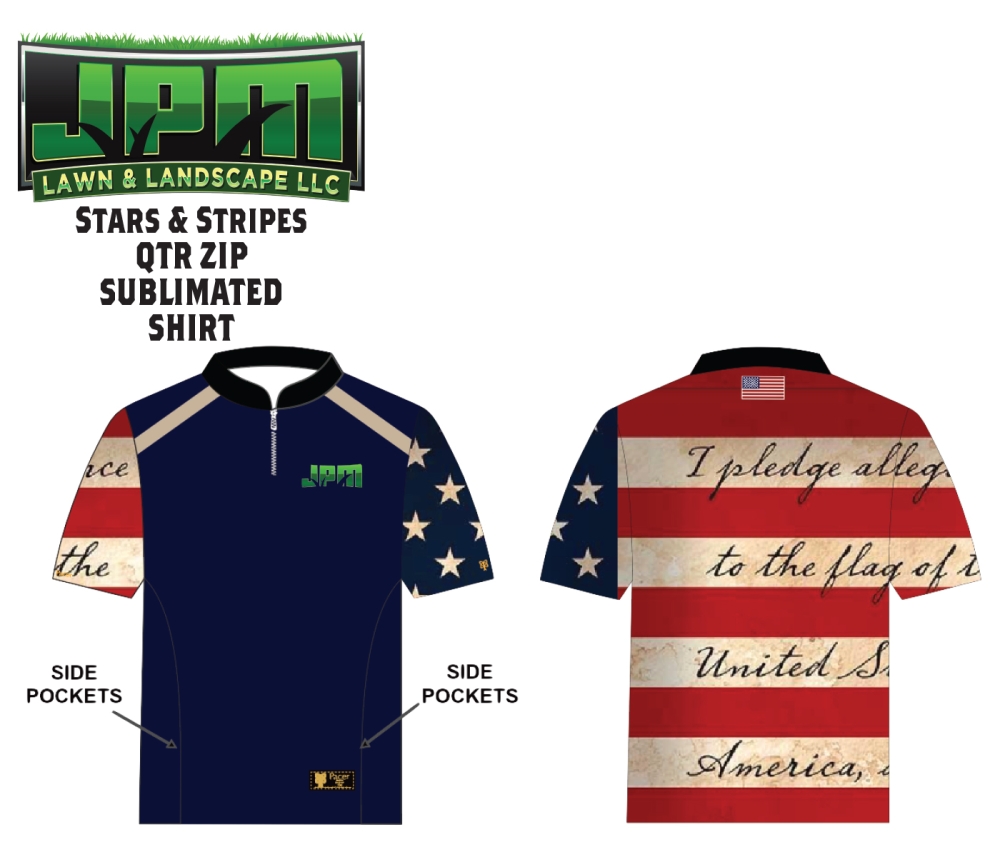 JPM  STARS & STRIPES QTR ZIP PULL-OVER by PACER