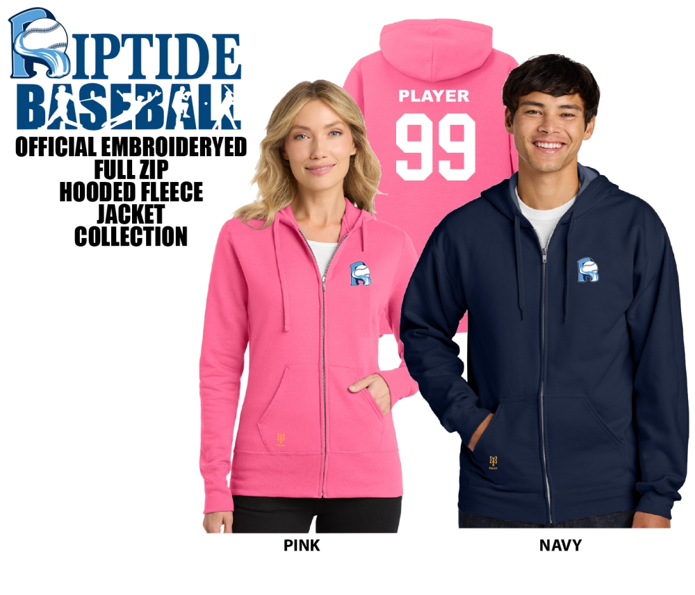 RIPTIDE EMBROIDERED FLEECE HOODED JACKET COLLECTION by PACER