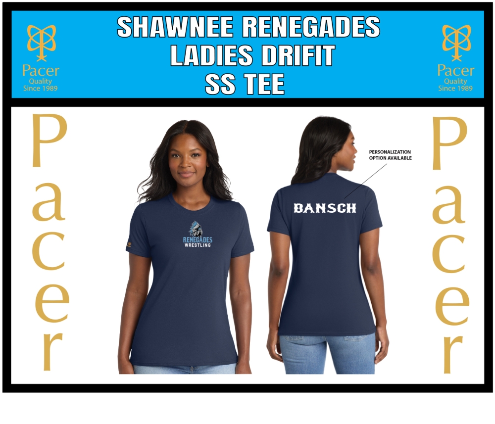 RENEGADES LADIES DRI-FIT COTTON TEE COLLECTION by PACER