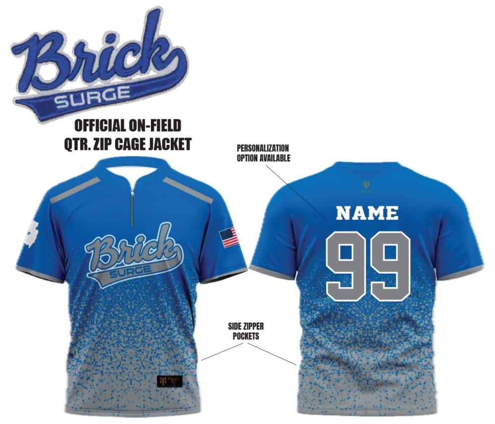 SURGE FULLY SUBLIMATED QTR ZIP CAGE JACKET by PACER