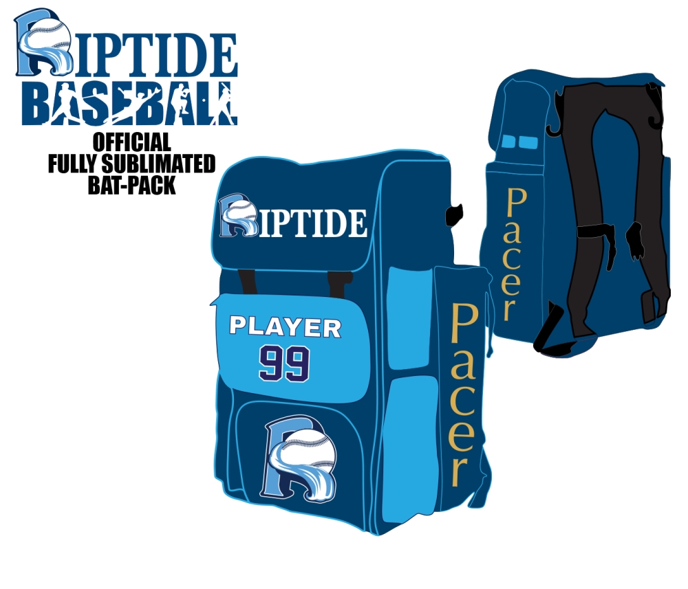 RIPTIDE FULLY SUBLIMATED JUMBO CUSTOM BAT-PACK by Pacer