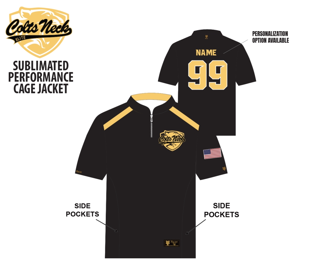 ELITE FULLY SUBLIMATED QTR ZIP CAGE JACKET by PACER