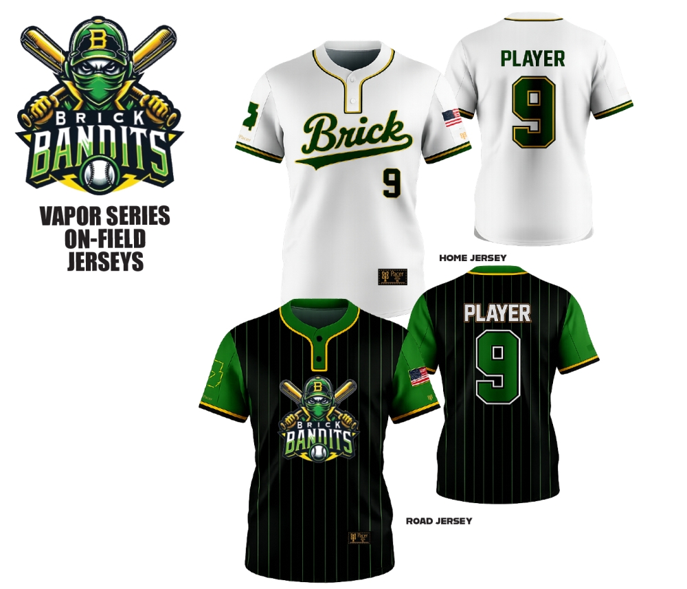 BANDITS OFFICIAL ON-FIELD VAPOR SERIES JERSEY'S by PACER