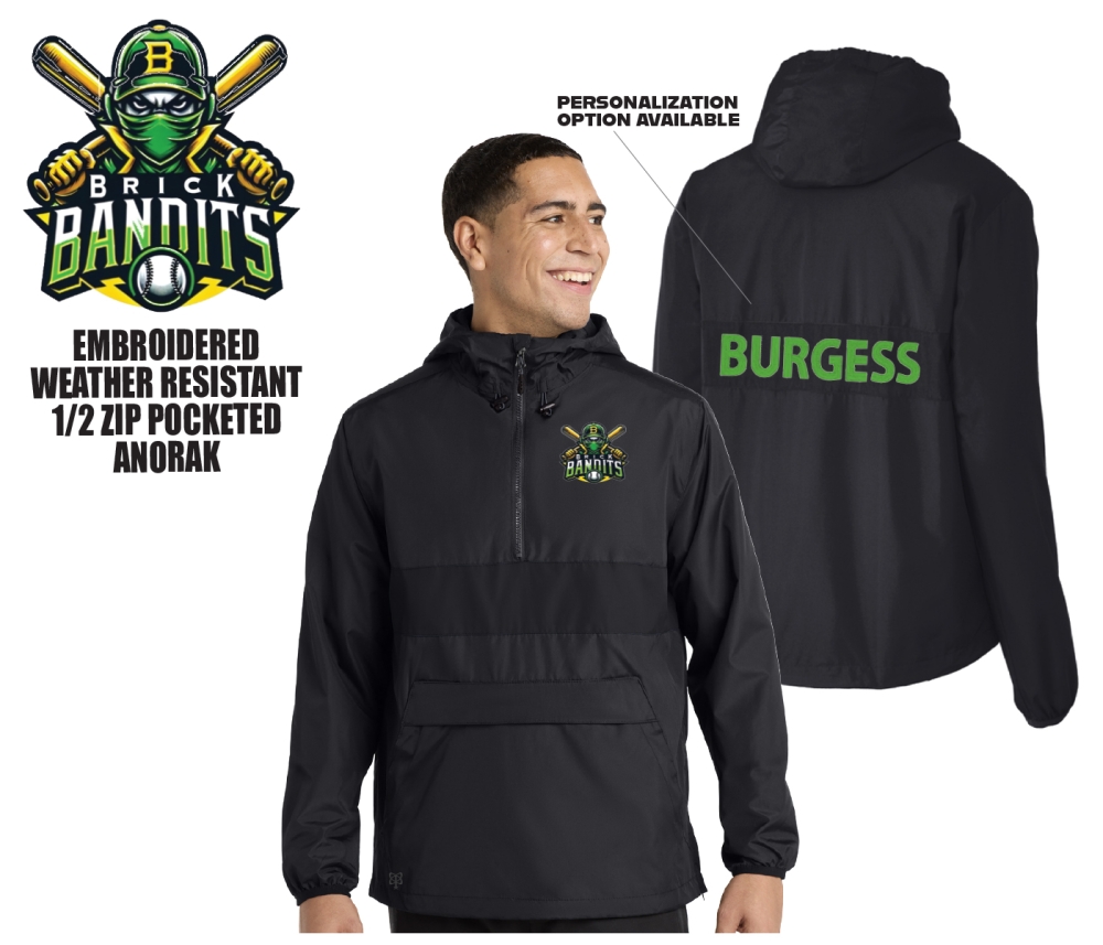 BANDITS EMBROIDERED ALL-WEATHER POCKETED ANORAK by PACER