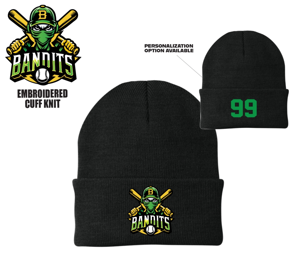 BANDITS OFFICIAL EMBROIDERED CUFF KNIT by PACER