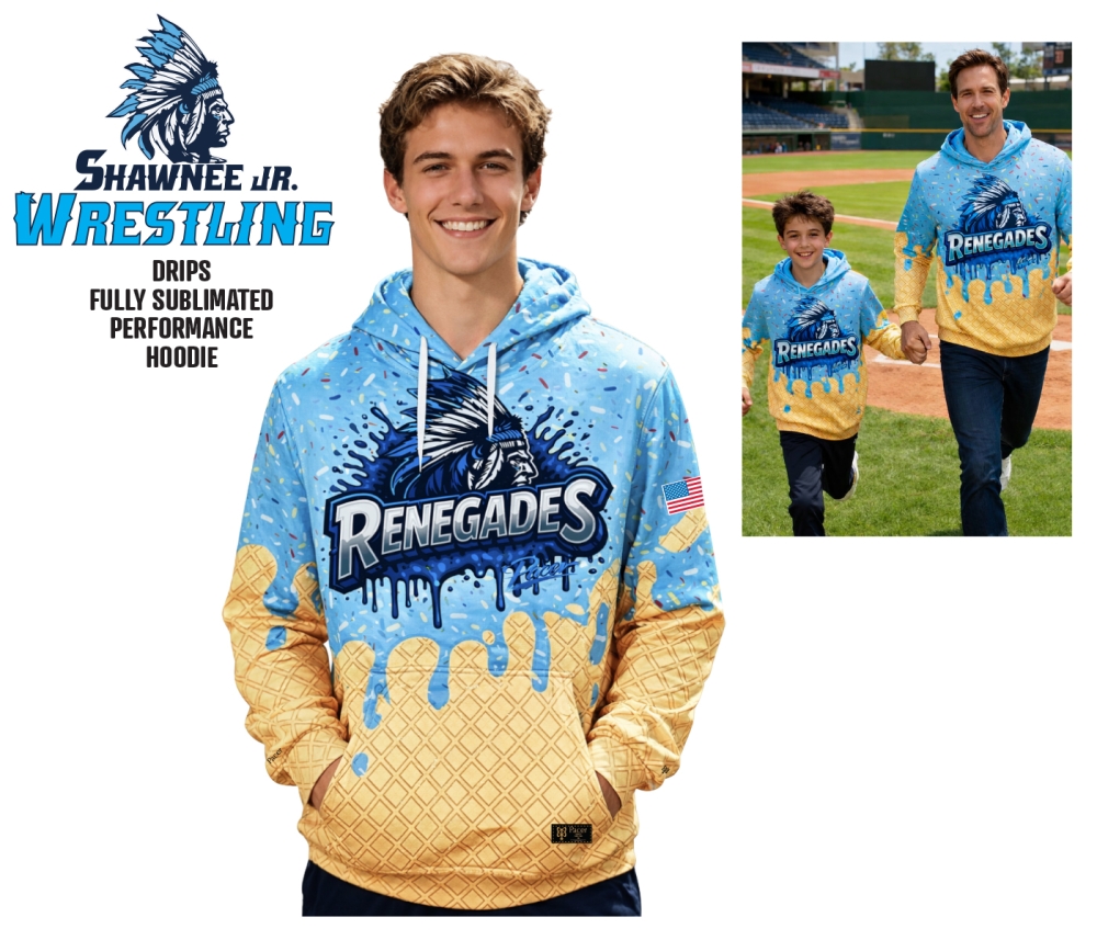 RENEGADES SUBLIMATED ICE CREAM DRIPS PERFORMANCE HOODIE COLLECTION by PACER
