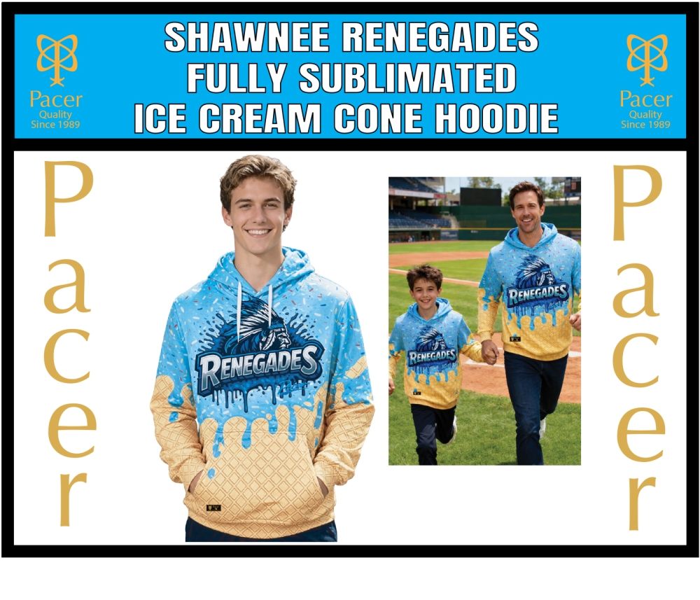 RENEGADES SUBLIMATED ICE CREAM CONE PERFORMANCE HOODIE COLLECTION by PACER