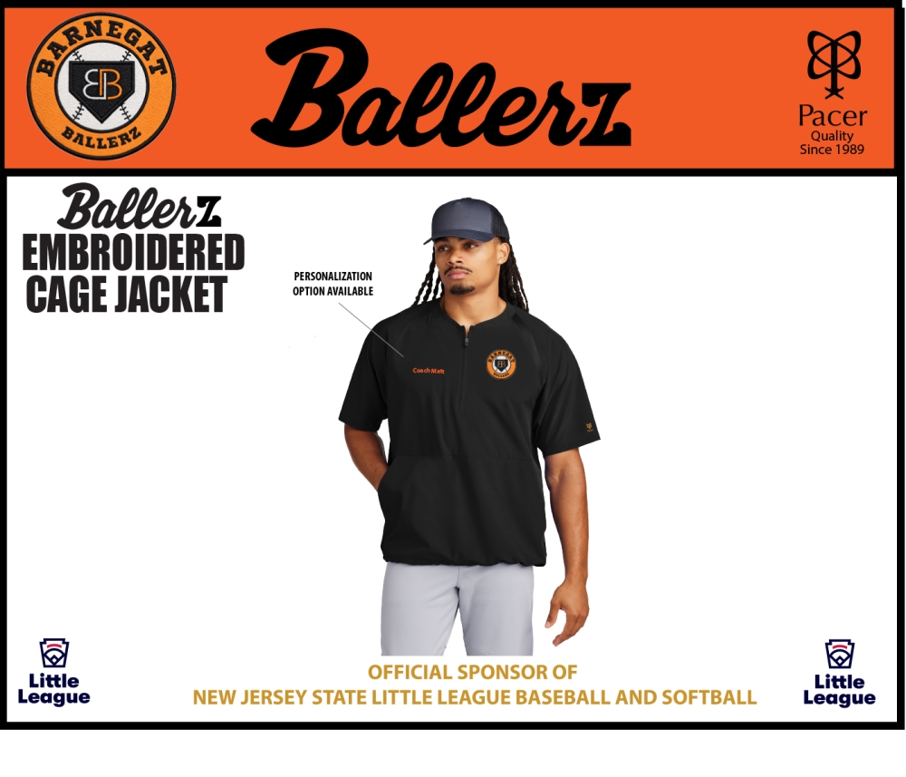 BALLERZ QTR ZIP EMBROIDERED CAGE JACKET  by PACER